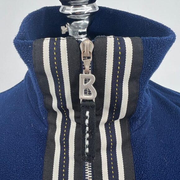 Bogner Y2K 1998 Olympic Games Nagano Fleece 1/2 Zip‎ Pullover Mens Blue Size L - Picture 3 of 13